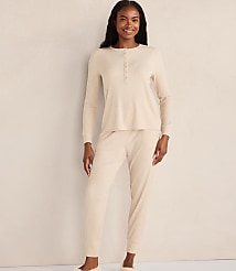 Haven Well Within Drapey Rib Knit Henley carousel Product Image 2