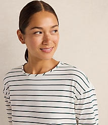 Haven Well Within Organic Cotton Jersey Stripe Sleep Dress carousel Product Image 2