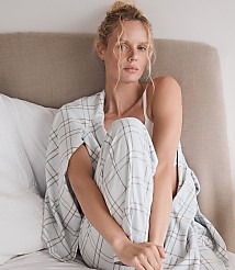 Haven Well Within Lightweight Flannel Windowpane Pajama Pants carousel Product Image 5