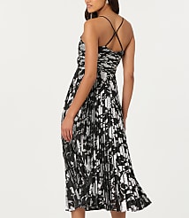 Astr The Label Saiorse Metallic Pleated Midi Dress carousel Product Image 2