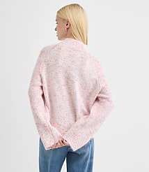 Flecked Ribtrim Turtleneck Sweater carousel Product Image 2