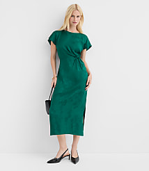 Floral Twist Flutter Sleeve Flare Dress carousel Product Image 2
