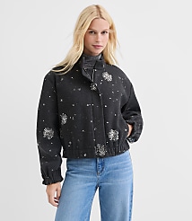 Sequin Embellished Bomber Jacket carousel Product Image 3