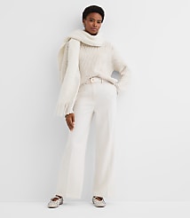 Sequin Pointelle Ribbed Relaxed Sweater carousel Product Image 2