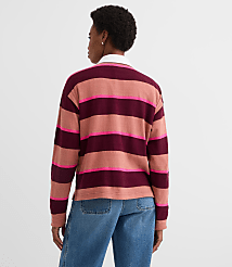 Rugby Stripe Polo Top carousel Product Image 3