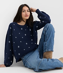 Shimmer Star Blouson Sweater carousel Product Image 3