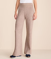 Lou & Grey Heathered Waffle Cloudstitch Wide Leg Pants carousel Product Image 2