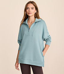 Lou & Grey Scubasoft Half Zip Tunic Top carousel Product Image 1