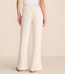 Lou & Grey Heathered Scubasoft Side Slit Straight Leg Pants carousel Product Image 3