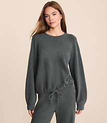 Lou & Grey Cloudstitch Drawstring Sweater carousel Product Image 1