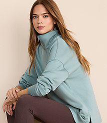 Lou & Grey Scubasoft Half Zip Tunic Top carousel Product Image 2