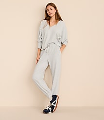 Petite Lou & Grey Heathered Upstate Waffle Joggers carousel Product Image 1