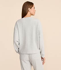 Petite Lou & Grey Heathered Upstate Waffle V-Neck Top carousel Product Image 3