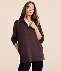 Lou & Grey Scubasoft Half Zip Tunic Top carousel Product Image 1