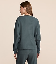 Petite Lou & Grey Upstate Waffle V-Neck Top carousel Product Image 3