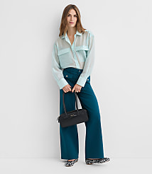 Palmer Wide Leg Pants in Twill carousel Product Image 1