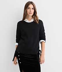 Petite Side Tie Sweater carousel Product Image 1