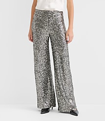 Clean Wide Leg Pants in Sequin carousel Product Image 3