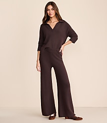 Lou & Grey Fuzzy Wide Leg Sweater Pants carousel Product Image 1