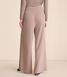 Petite Lou & Grey Cozy Cotton Pleated Wide Leg Pants carousel Product Image 3