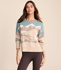 Petite Lou & Grey Snowy Mountain Cloudstitch Sweater carousel Product Image 1