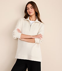 Lou & Grey Scubasoft Half Zip Tunic Top carousel Product Image 1