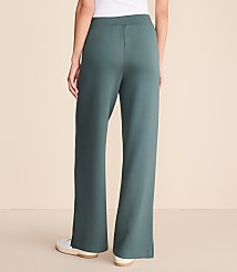 Lou & Grey Scubasoft Side Slit Straight Leg Pants carousel Product Image 3