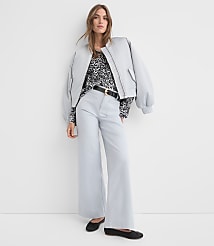 Palmer Wide Leg Pants in Twill carousel Product Image 1
