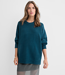 Balloon Sleeve Tunic Sweater carousel Product Image 2