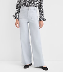 Palmer Wide Leg Pants in Twill carousel Product Image 2