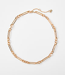 Textured Chain Link Necklace carousel Product Image 1