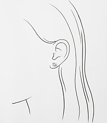 Modern Sparkle Stud Earrings carousel Product Image 2