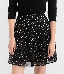 Petite Shimmer Clip Ruffle Mini Skirt carousel Product Image 2