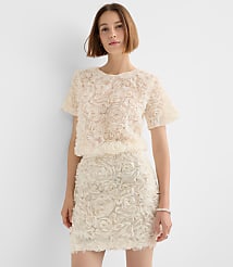 Floral Tulle Mini Skirt carousel Product Image 1