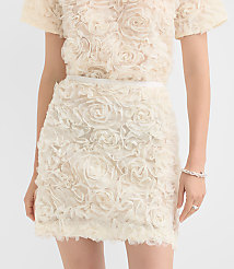 Floral Tulle Mini Skirt carousel Product Image 2
