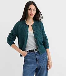 Shimmer Pointelle Cardigan carousel Product Image 2