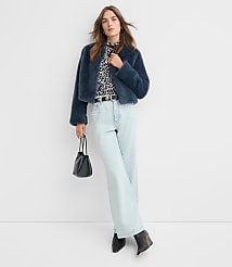 Modern Faux Fur Jacket carousel Product Image 3