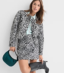Petite Leopard Print Mini Skirt carousel Product Image 5