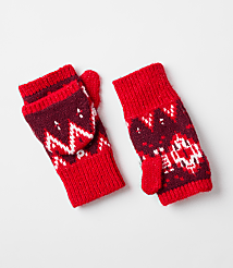 Fair Isle Flip Top Mittens carousel Product Image 1