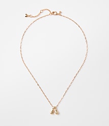 Bubble Letter Initial Necklace carousel Product Image 1