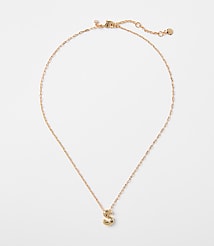 Bubble Letter Initial Necklace carousel Product Image 1