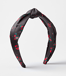 Floral Satin Knot Headband carousel Product Image 1