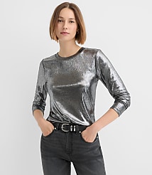 Foil Long Sleeve Everyday Tee carousel Product Image 1