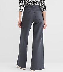 Petite Curvy Palmer Wide Leg Pants in Twill carousel Product Image 2
