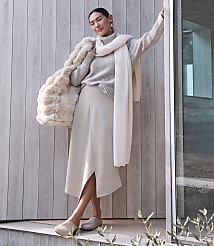 Haven Well Within Wool Blend Split Hem Skirt carousel Product Image 4