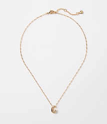 Bubble Letter Initial Necklace carousel Product Image 1