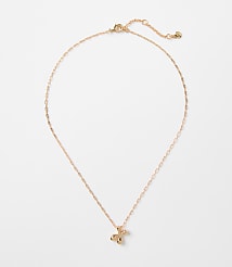 Bubble Letter Initial Necklace carousel Product Image 1