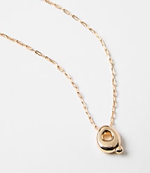 Bubble Letter Initial Necklace carousel Product Image 2