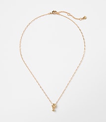 Bubble Letter Initial Necklace carousel Product Image 1