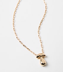 Bubble Letter Initial Necklace carousel Product Image 2